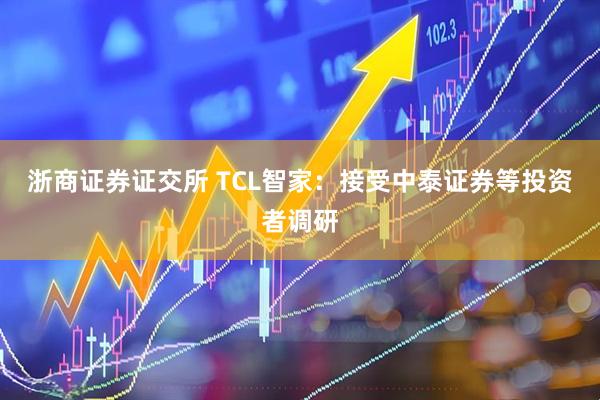 浙商证券证交所 TCL智家:接受中泰证券等投资者调研